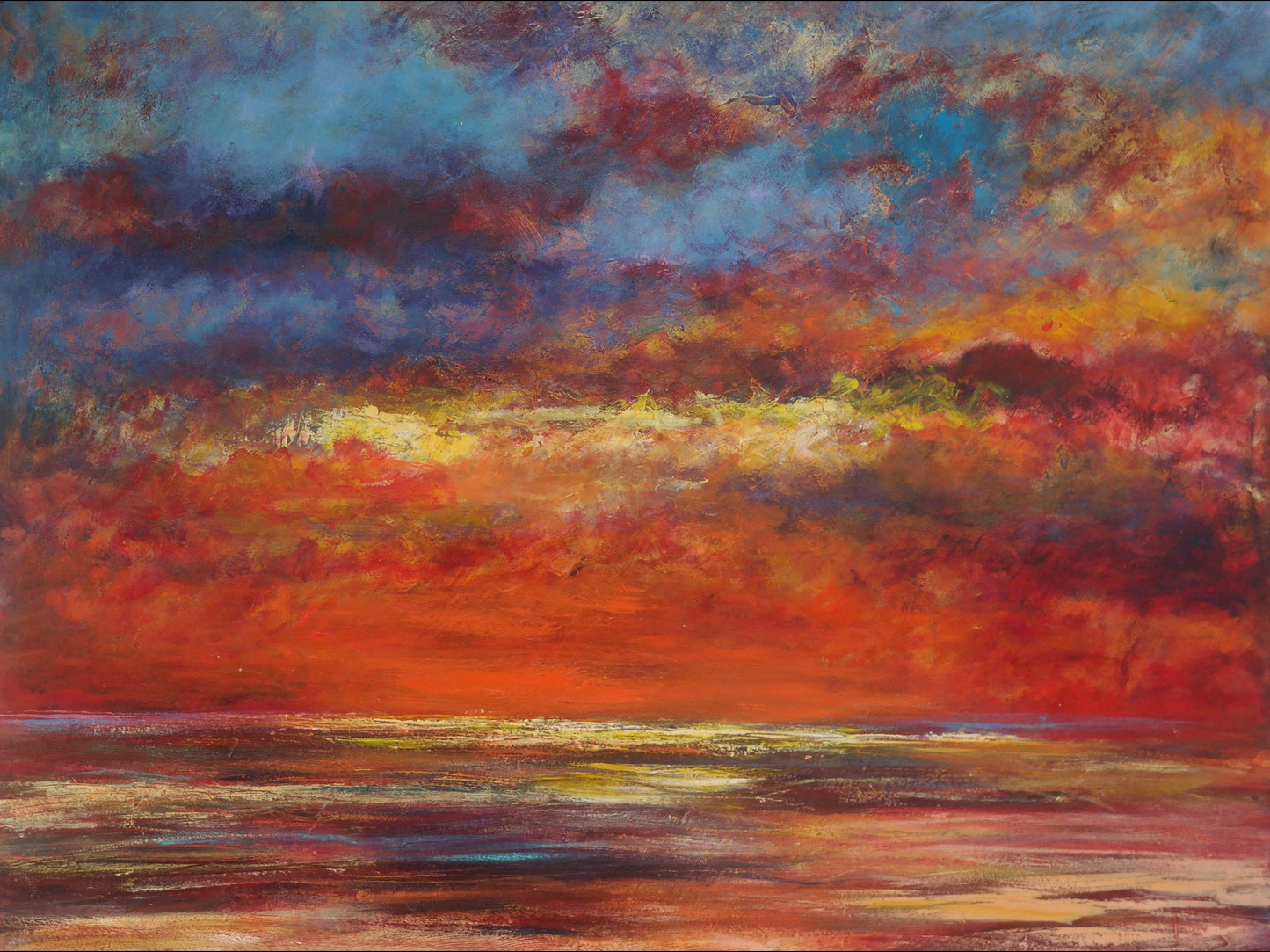 Golden Sunset 30x40cm in MC silk 130 g/m2 paper